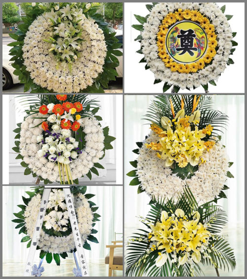 广东佛山市高明区荷城街道孔堂村花圈速递